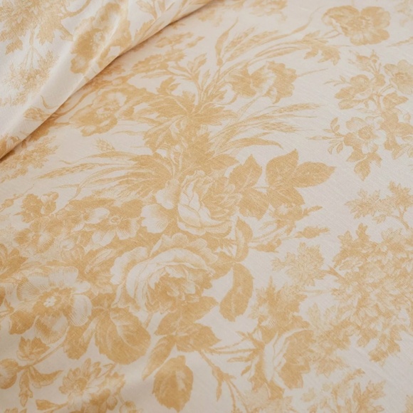 Pottery Barn Sorrel Toile King Duvet Cover in Harvest Gold - Picture 6 of 6
